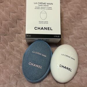 CHANEL La Crème Main Hand Cream with Blue Case